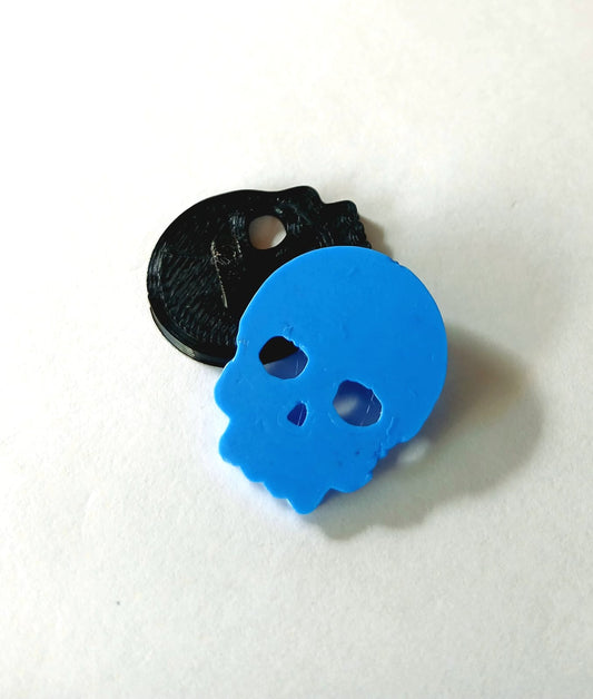 3D Printable Skull Button STL – Goth/Punk Sewing Button | Easy 3D Print File