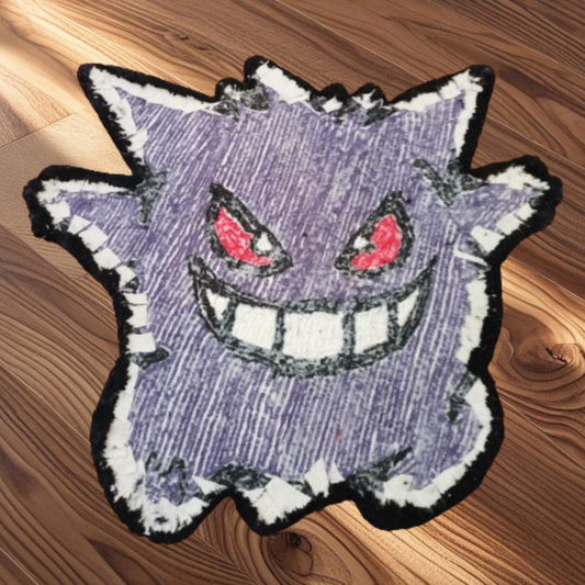 Pokémon Gengar Ghost Rug - Handcrafted Tufted Floor Mat