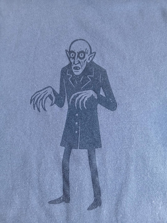 Hand-Printed Nosferatu Horror T-Shirt