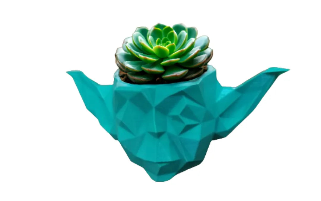 Star Wars 3D Printed Planters Yoda - Character Design Cement Weighted Pots
