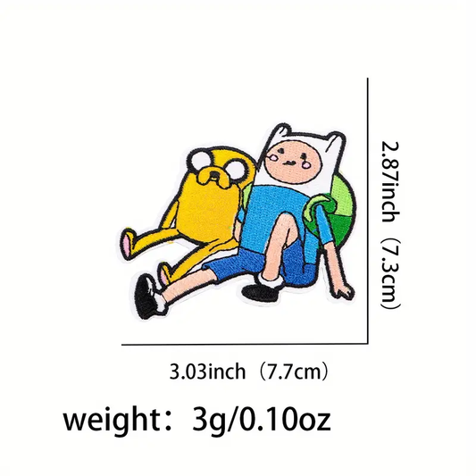 Adventure Time Embroidered Patches - Finn Jake AT Collection