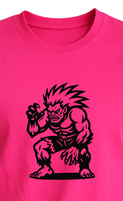 Hand-Printed Blanka Fan Art T-Shirt
