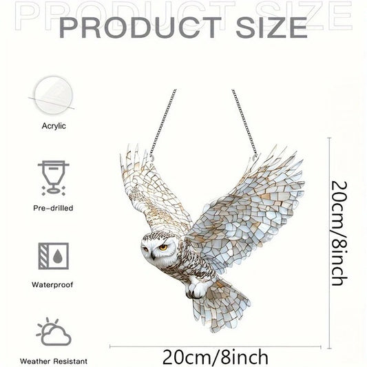 Harry Potter Hedwig Owl Suncatcher - Acrylic Window Decoration 20cm