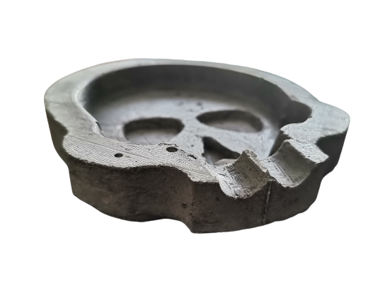 Cement Skull Ashtray