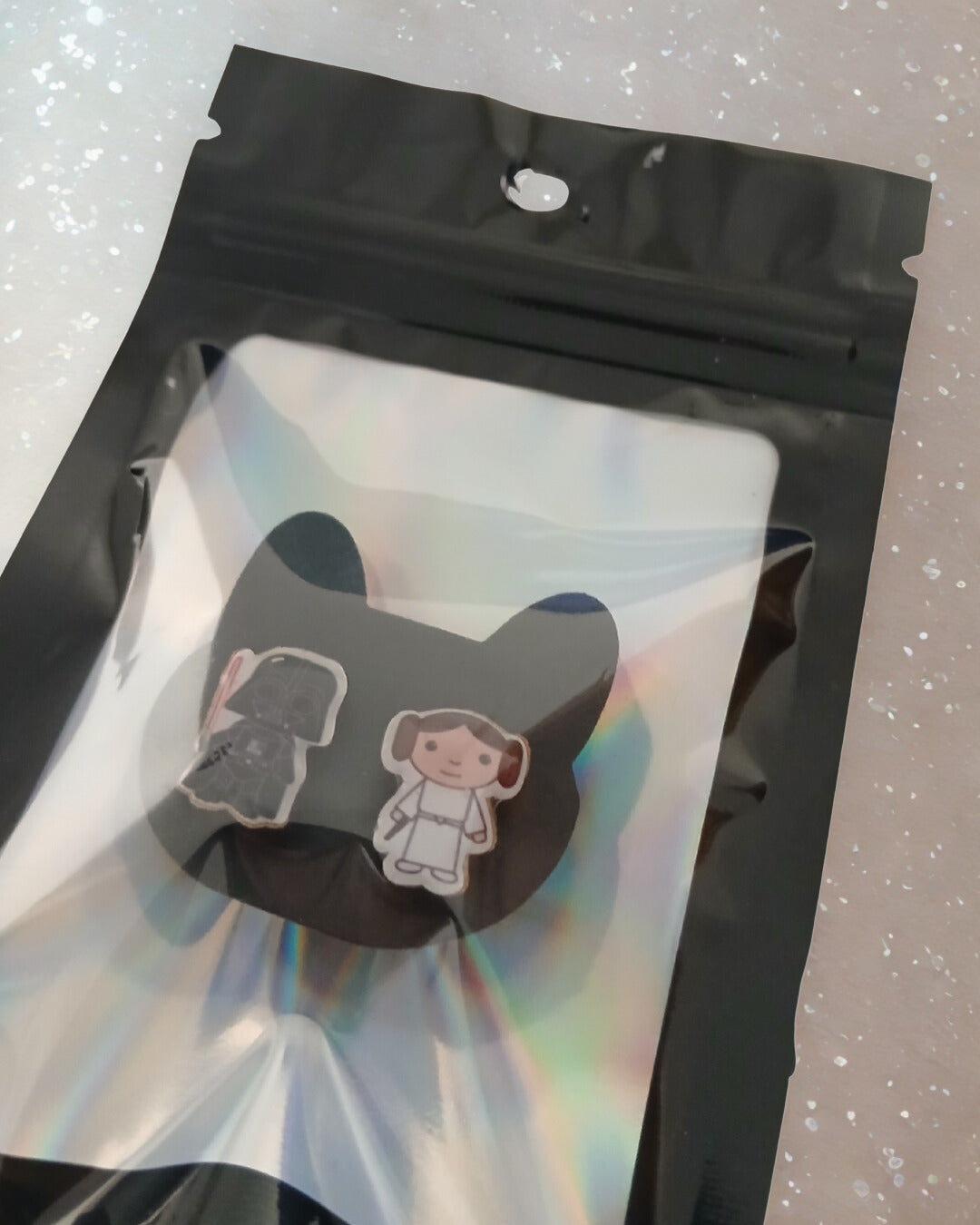 Star Wars–Inspired Darth Vader & Princess Leia Earrings