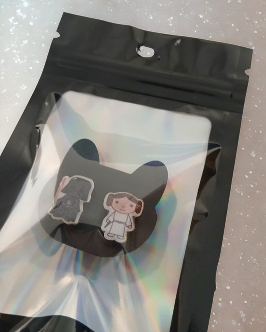 Star Wars–Inspired Darth Vader & Princess Leia Earrings