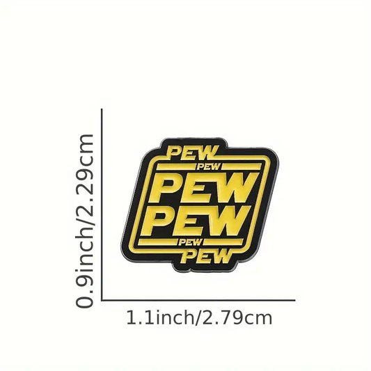 Pew Pew Star Wars Pin - Blaster Sound Effect Enamel Badge