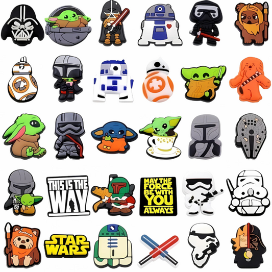 Star Wars Shoe Charms Blind Pack - 5 Crocs Compatible Galaxy Charms