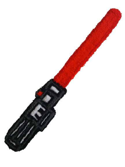 Star Wars Tufted Keyboard Rest - Lightsaber Design Wool Wrist Support