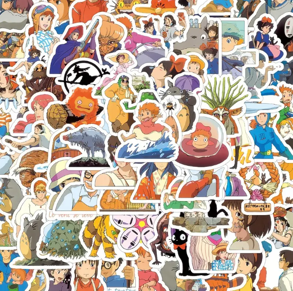 Studio Ghibli Themed Stickers - Anime Cartoon Blind Pack of 5