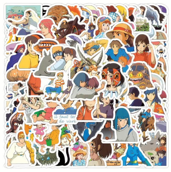 Studio Ghibli Themed Stickers - Anime Cartoon Blind Pack of 5