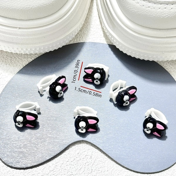 Studio Ghibli Jiji Cat Shoelace Charms - Kiki's Delivery Service Set