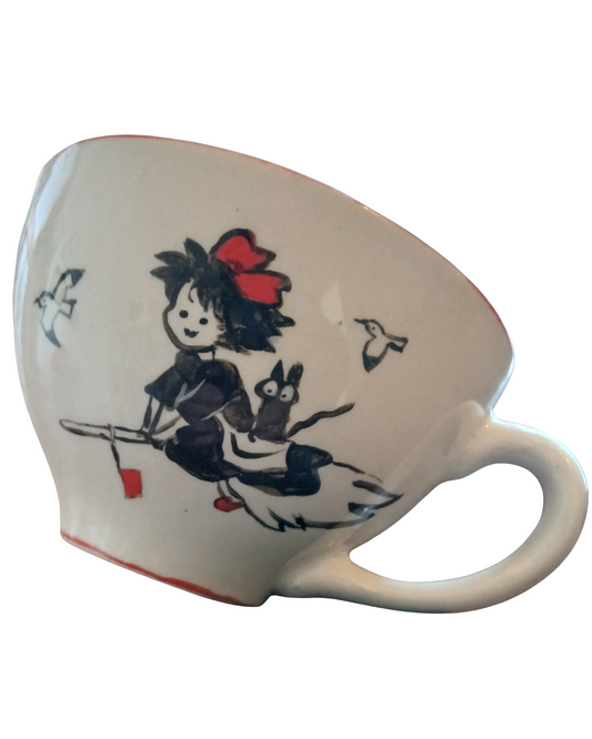 Hand-Painted Studio Ghibli Kiki’s Delivery Service Ceramic Cup
