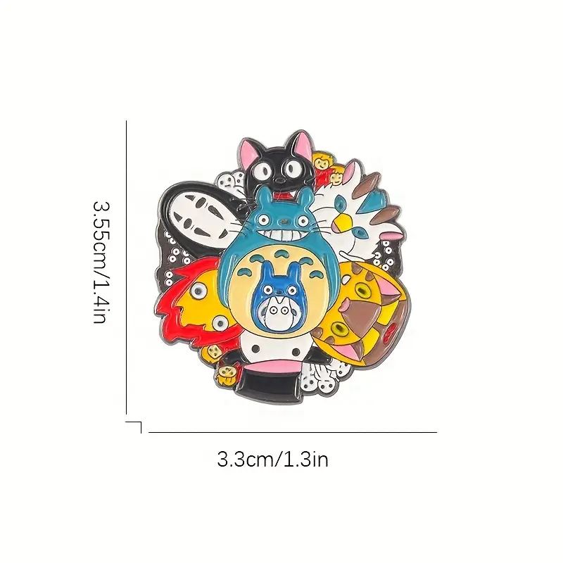 Studio Ghibli Lapel Pins - Miyazaki Character Enamel Badges