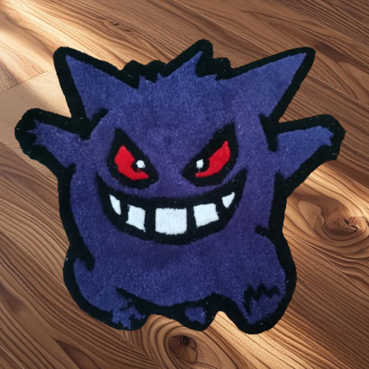 Pokémon Gengar Ghost Rug - Handcrafted Tufted Floor Mat