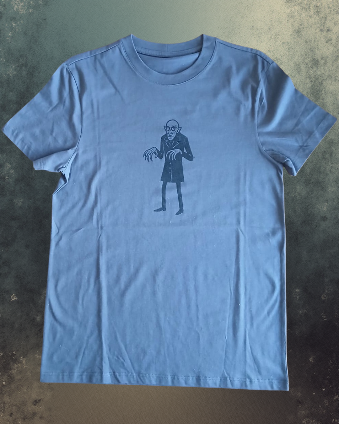 Hand-Printed Nosferatu Horror T-Shirt