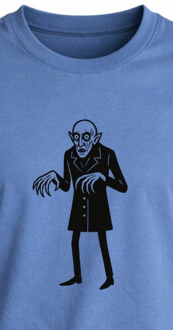 Hand-Printed Nosferatu Horror T-Shirt