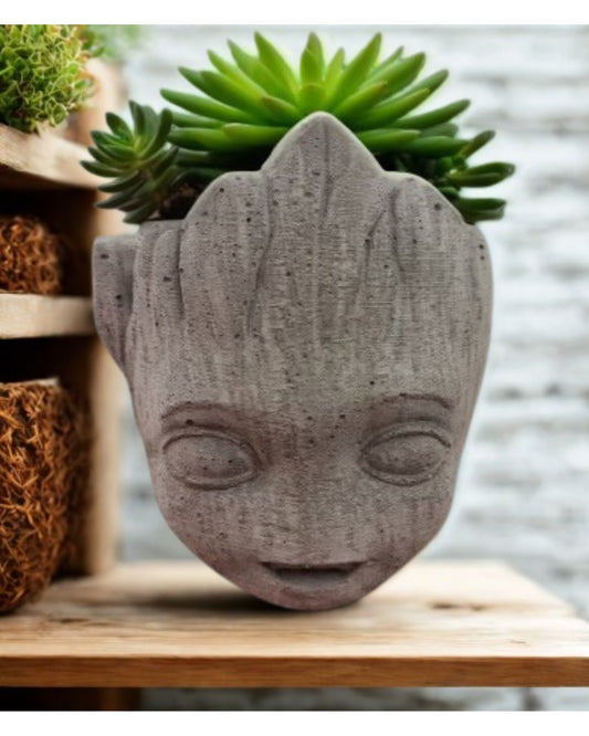Groot Planter Pot Cement Mini - Guardians Galaxy Garden 9.1cm