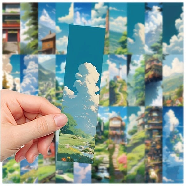 Anime Scenery Bookmark Blind Pack - Set of 5 Studio Ghibli Style