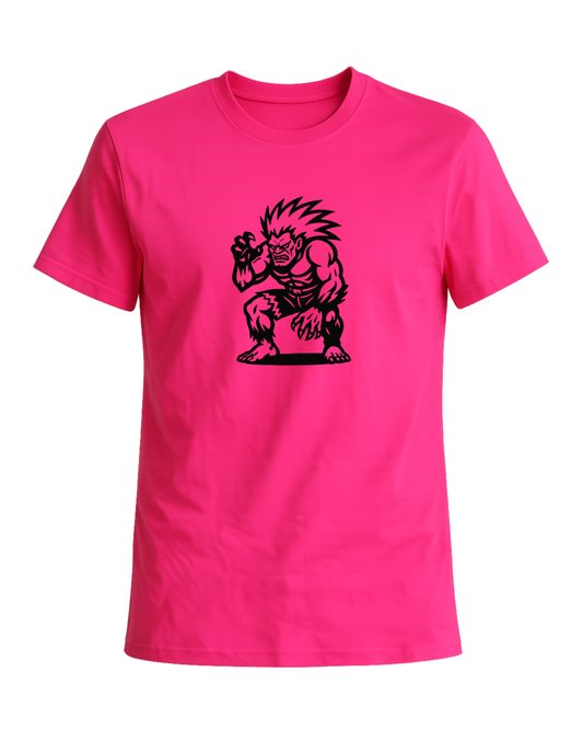 Hand-Printed Blanka Fan Art T-Shirt