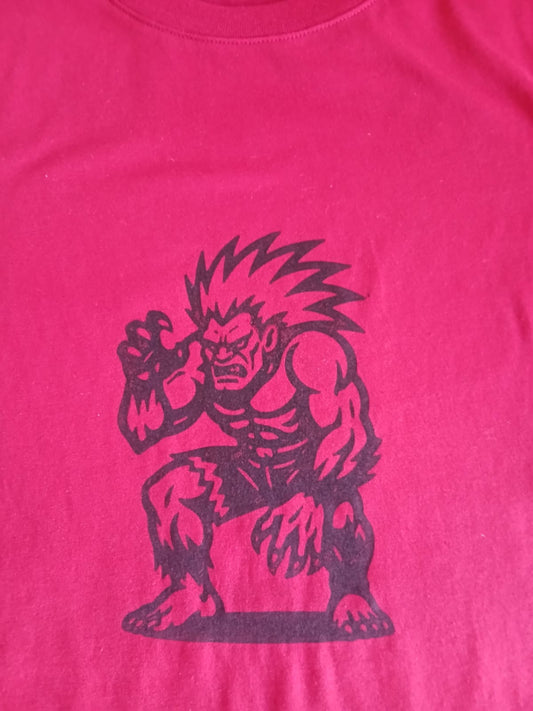 Hand-Printed Blanka Fan Art T-Shirt