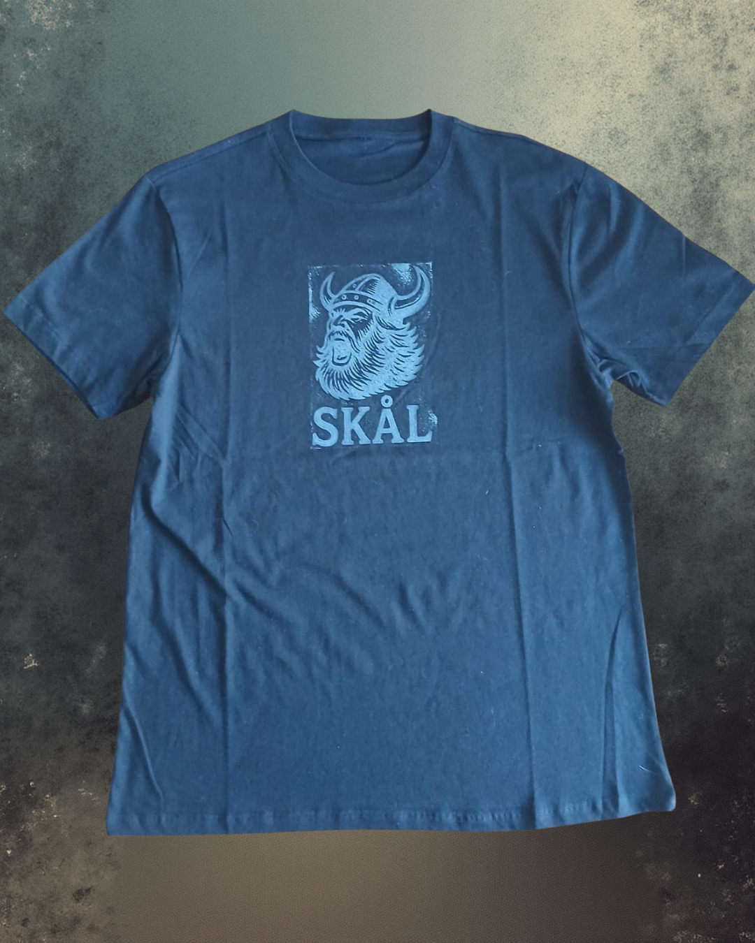 Hand-Printed Viking “SKÅL” T-Shirt
