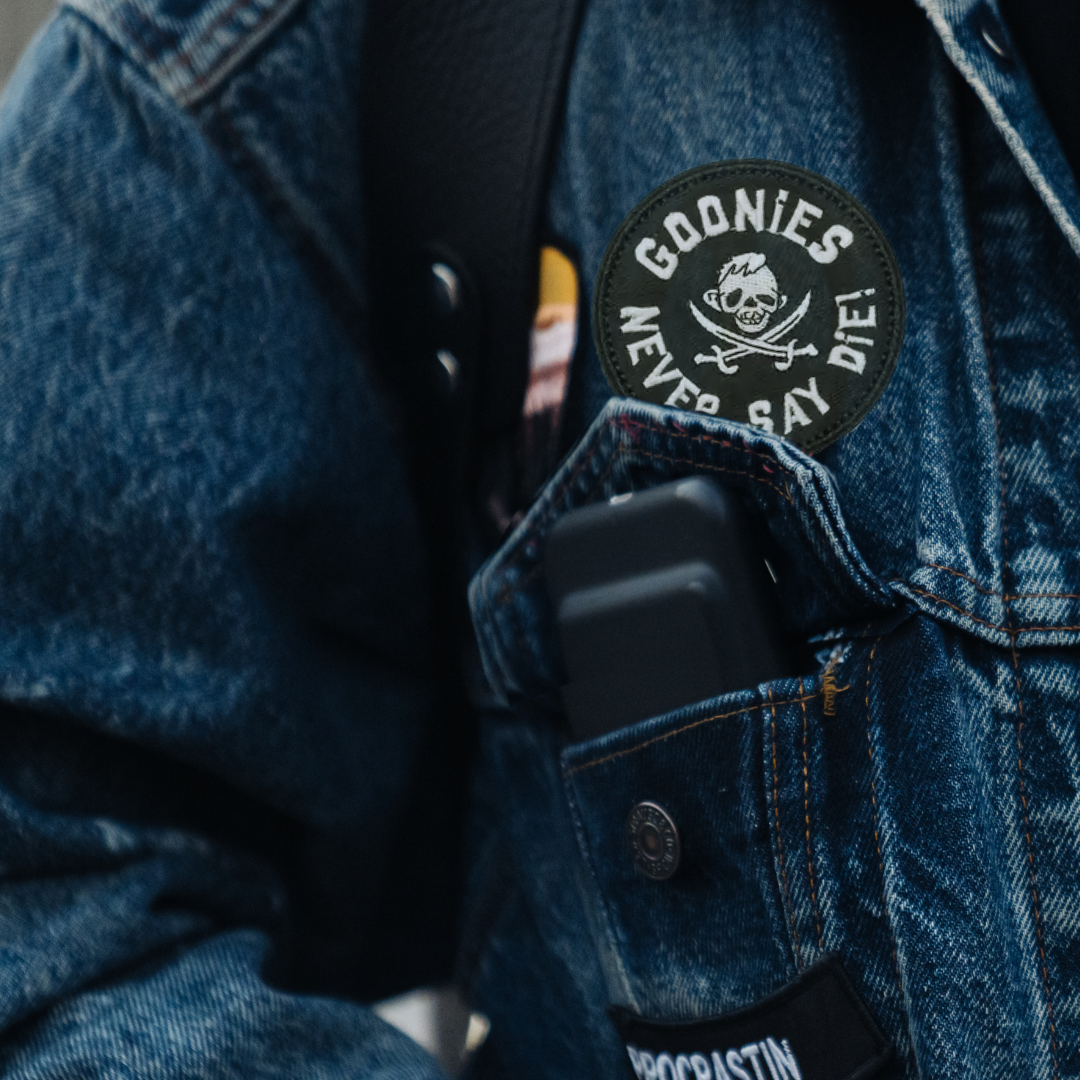 Goonies Embroidered Patch - Never Say Die 80s Adventure
