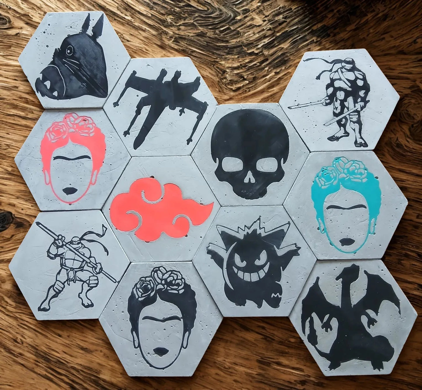 Hex Cement Display Tiles