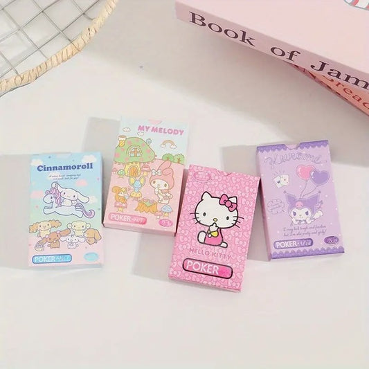 Kawaii Sanrio Playing Cards - Water-Resistant Character Deck