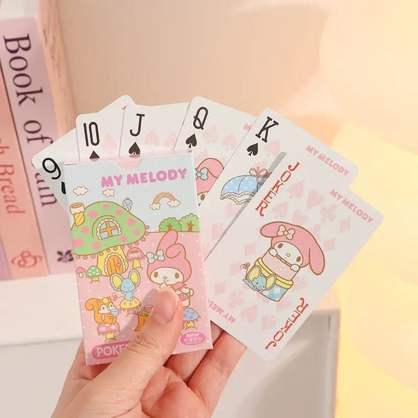 Kawaii Sanrio Playing Cards - Water-Resistant Character Deck