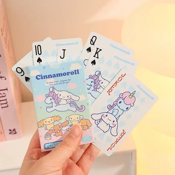 Kawaii Sanrio Playing Cards - Water-Resistant Character Deck
