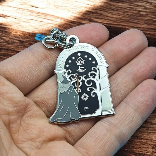 Lord of the Rings Doors of Durin Keychain - LOTR Moria Gates