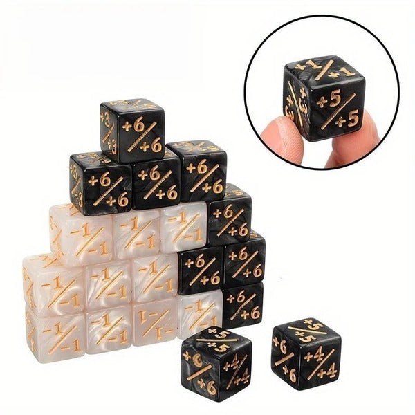 Magic: The Gathering Counter Dice - Marble Effect D6 Gaming Set