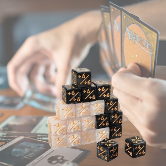 Magic: The Gathering Counter Dice - Marble Effect D6 Gaming Set