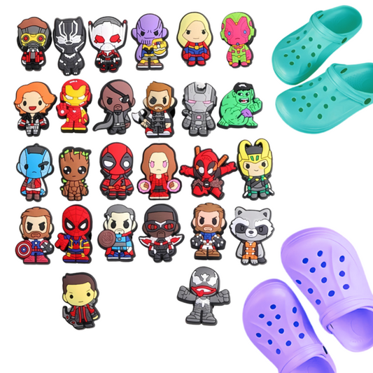 Marvel Characters Shoe Charms Blind Pack - 5 Crocs Compatible Charms