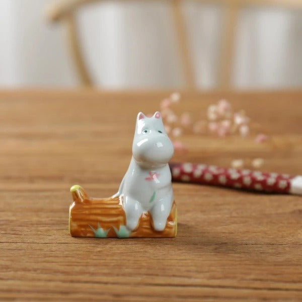 Moomin Chopstick Rests Set - Ceramic Moomin & Snorkmaiden Pair