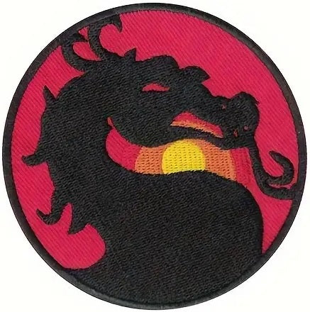 Mortal Kombat Patch - Dragon Logo Embroidered Iron-On
