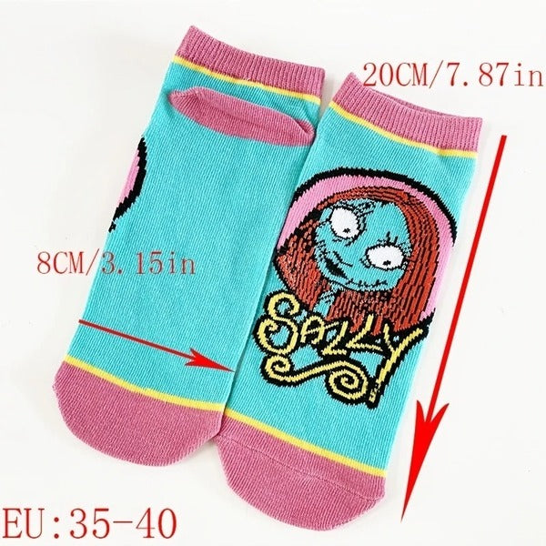 Nightmare Before Christmas Ankle Socks - Tim Burton Character Design