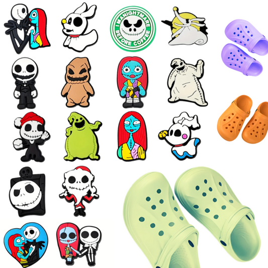Nightmare Before Christmas Shoe Charms Blind Pack of 3 - Crocs Compatible