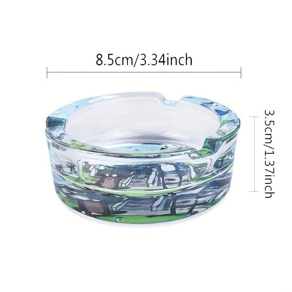 Regular Show Glass Ashtray -Mordeca i Rigby Smoking Accessory