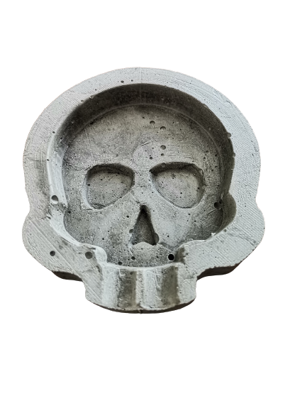 Cement Skull Ashtray