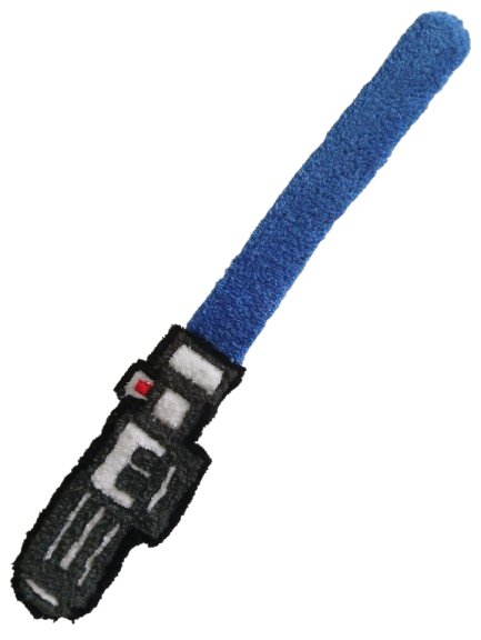 Star Wars Tufted Keyboard Rest - Lightsaber Design Wool Wrist Support