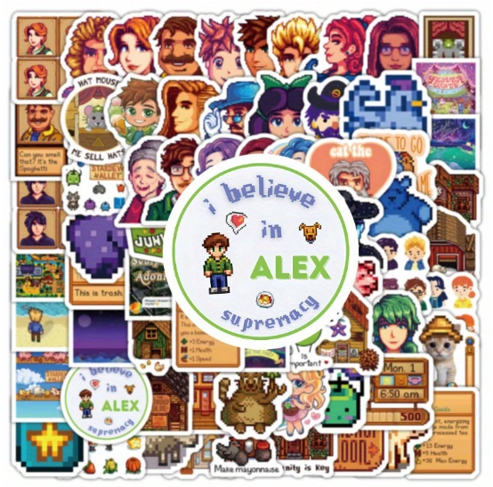 Stardew Valley Stickers - Pixel Farming Game Blind Pack of 10