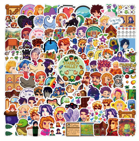 Stardew Valley Stickers - Pixel Farming Game Blind Pack of 10