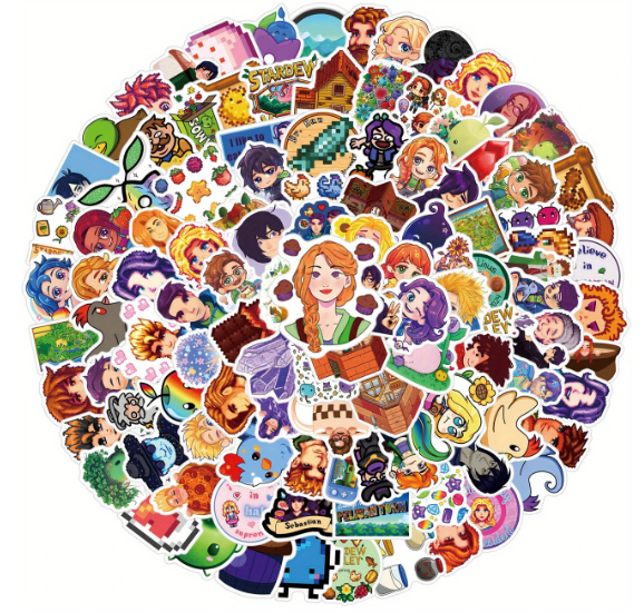 Stardew Valley Stickers - Pixel Farming Game Blind Pack of 10