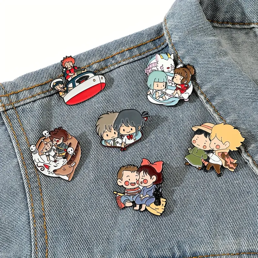 Studio Ghibli Lapel Pins - Miyazaki Character Enamel Badges