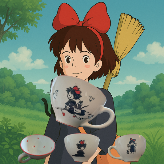 Hand-Painted Studio Ghibli Kiki’s Delivery Service Ceramic Cup