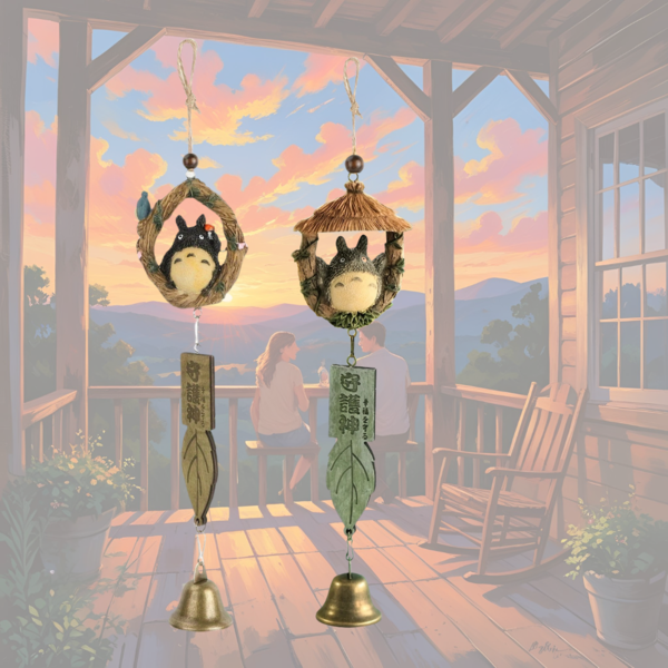 Studio Ghibli Totoro Wind Chime - Resin Forest Spirit Bell