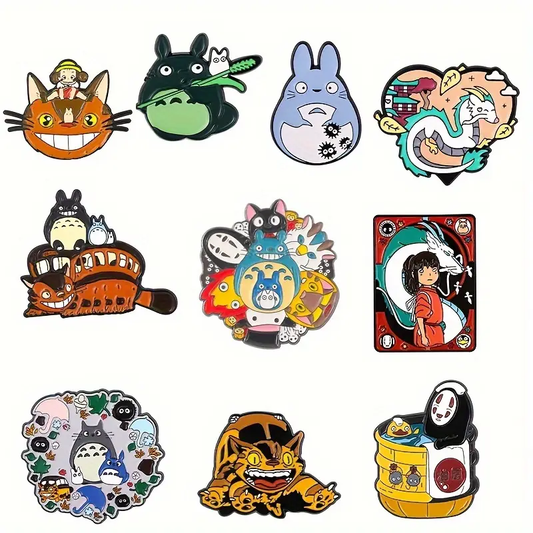 Studio Ghibli Lapel Pins - Miyazaki Character Enamel Badges