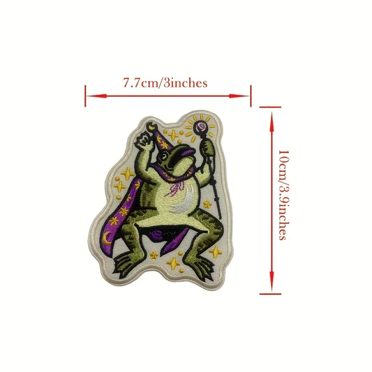 Magic Creature Patches - Witch Cat Lavender Toad Wizard